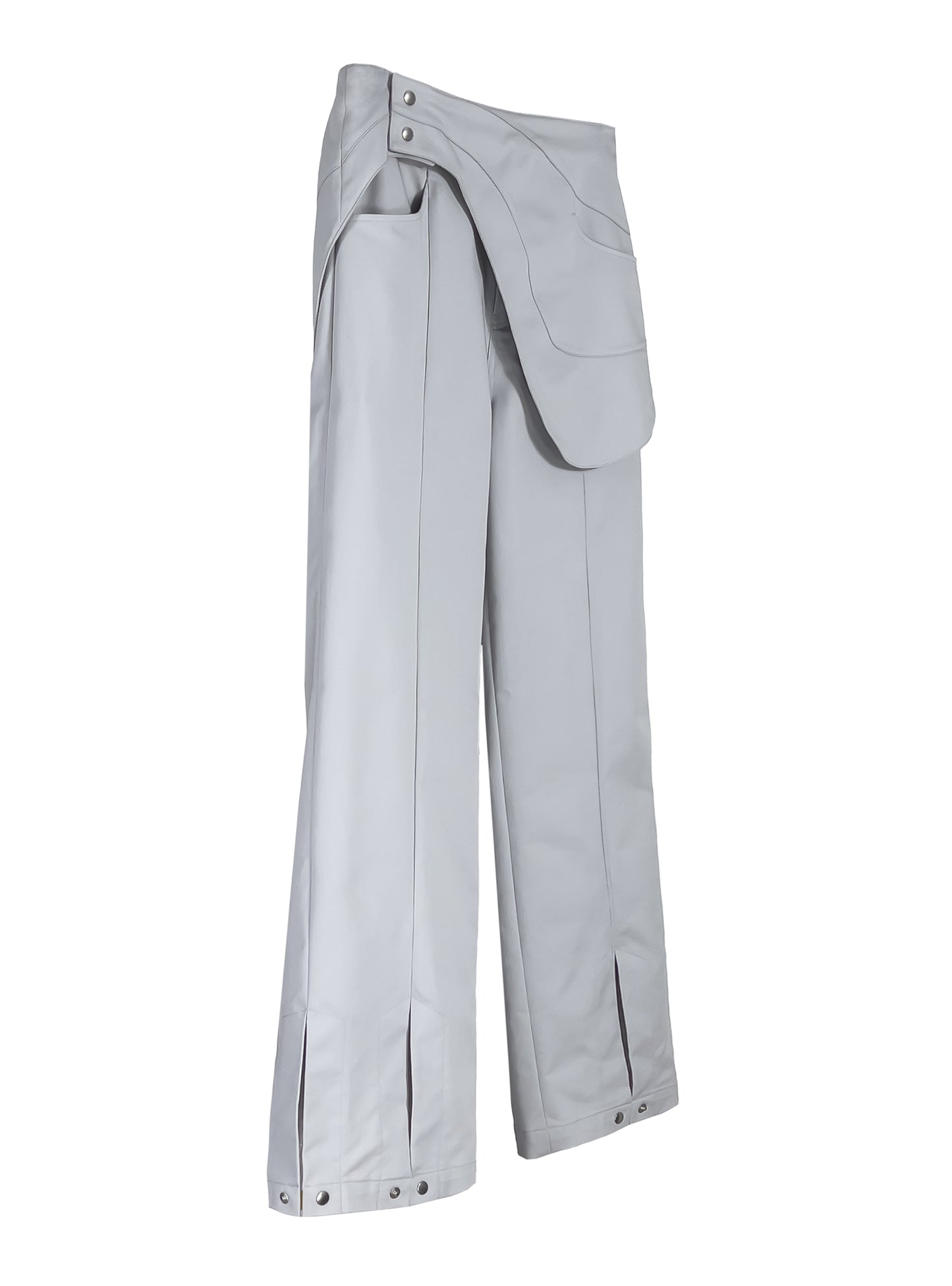 6 slit curved cover pants