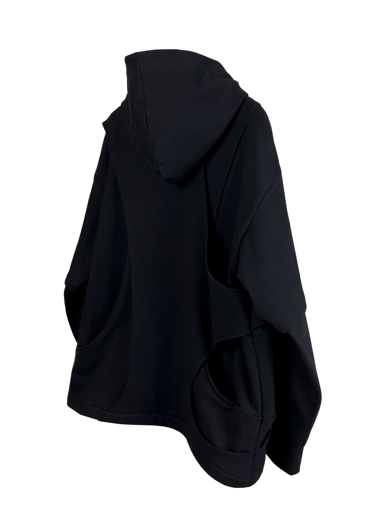 3 layer curved line hoodie